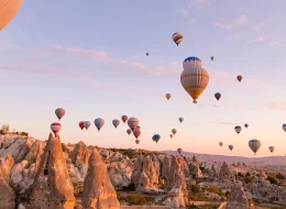 hot air balloon tour, Cappadocia, sunrise flight, Turkey adventure