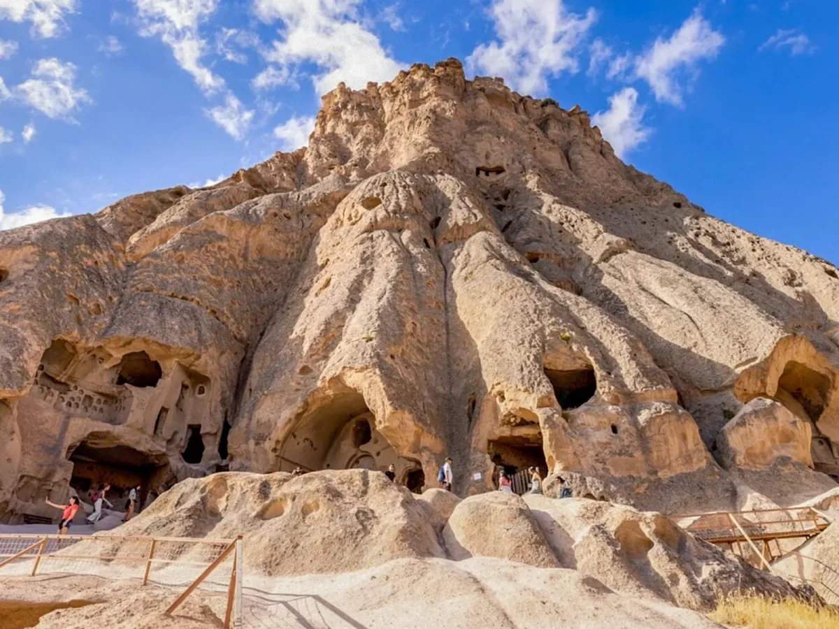 Historic Selime Monastery caves and cliffs in Cappadocia