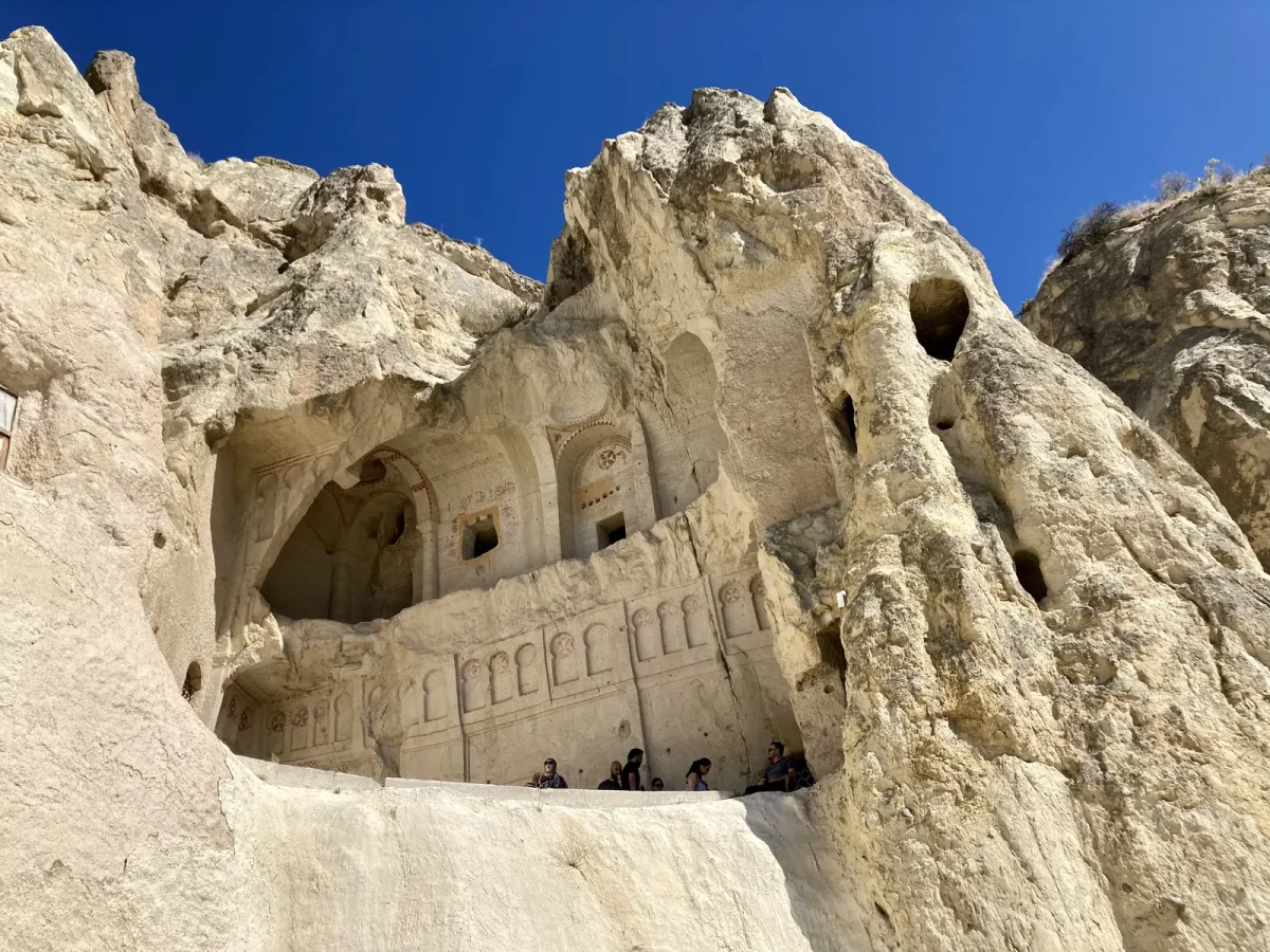Historic frescoed church at Goreme Open Air Museum in Cappadocia