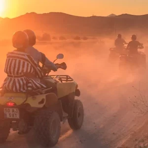 sunset ATV tour Cappadocia, adventure rides, off-road exploration, scenic tours, Cappadocia activities.