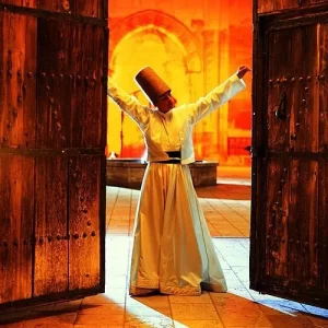 Whirling dervish experience, spiritual ceremonies Cappadocia, Sufi culture, mystical Turkey, Turkish traditions
