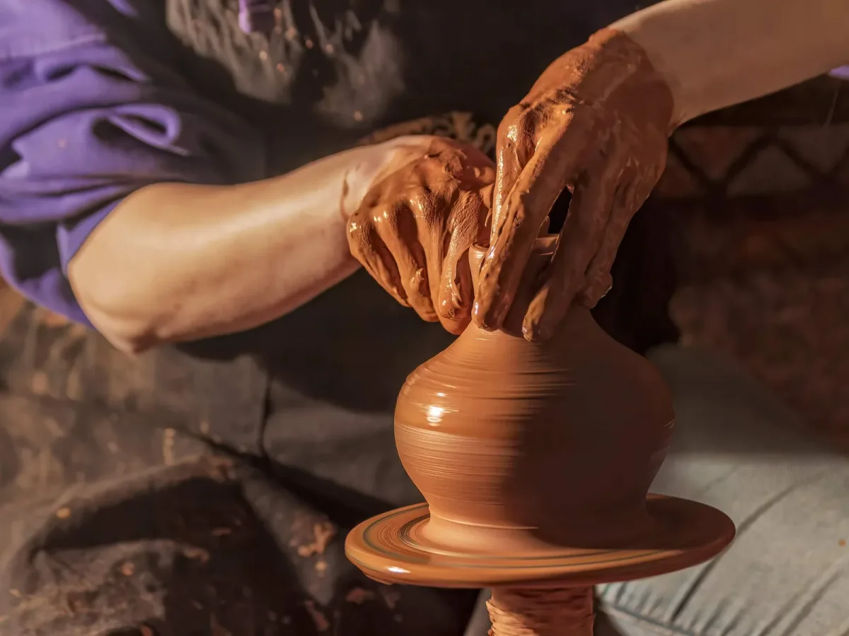 Pottery making demonstration in Avanos on the Cappadocia Eco Red Tour