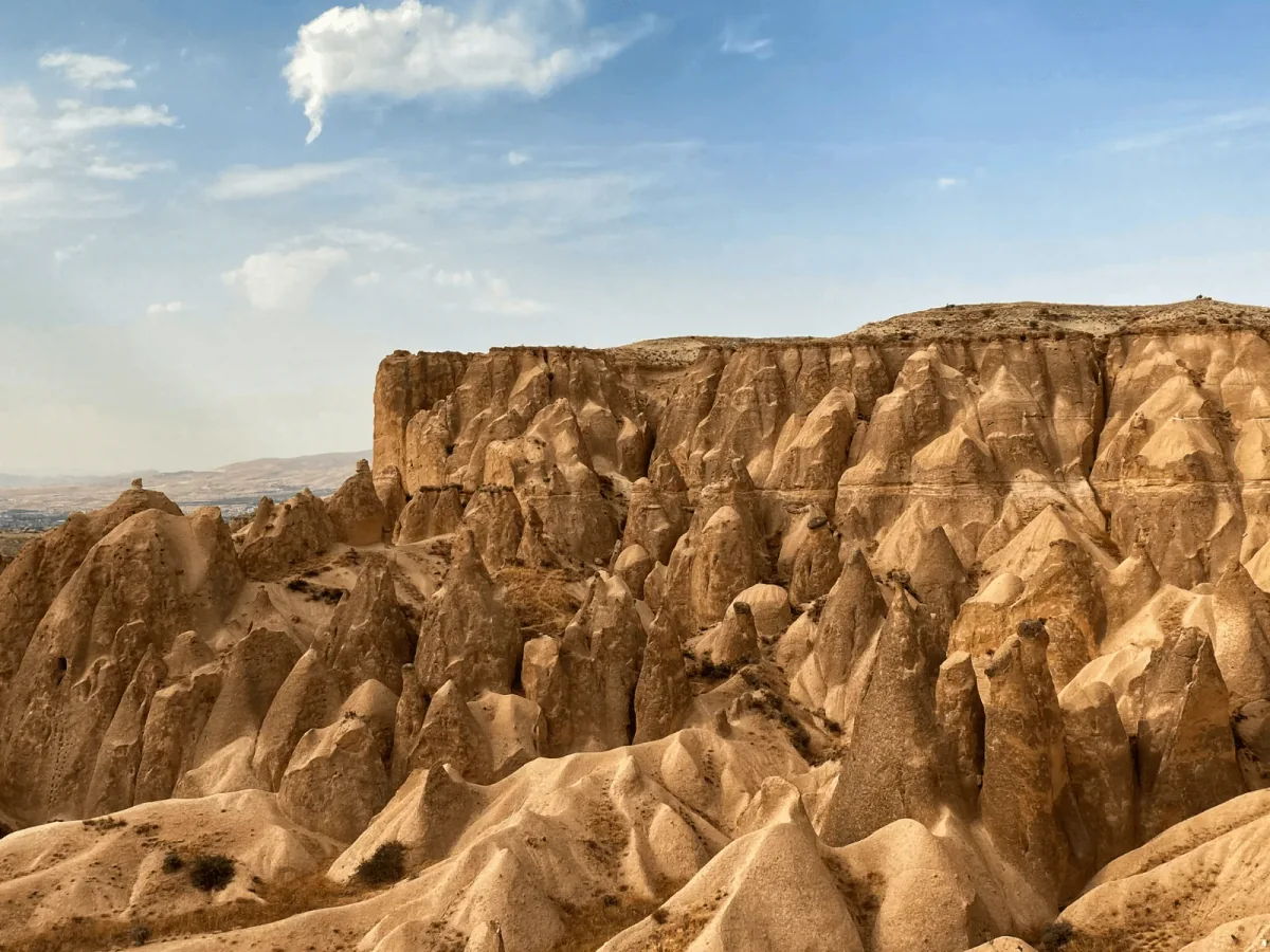 Eroded rock formations in Devrent Valley on the Cappadocia Eco Red Tour