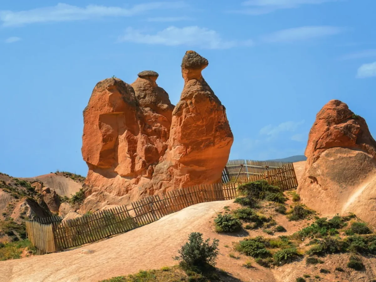 Rock formations in Devrent Valley on the Cappadocia Eco Red Tour