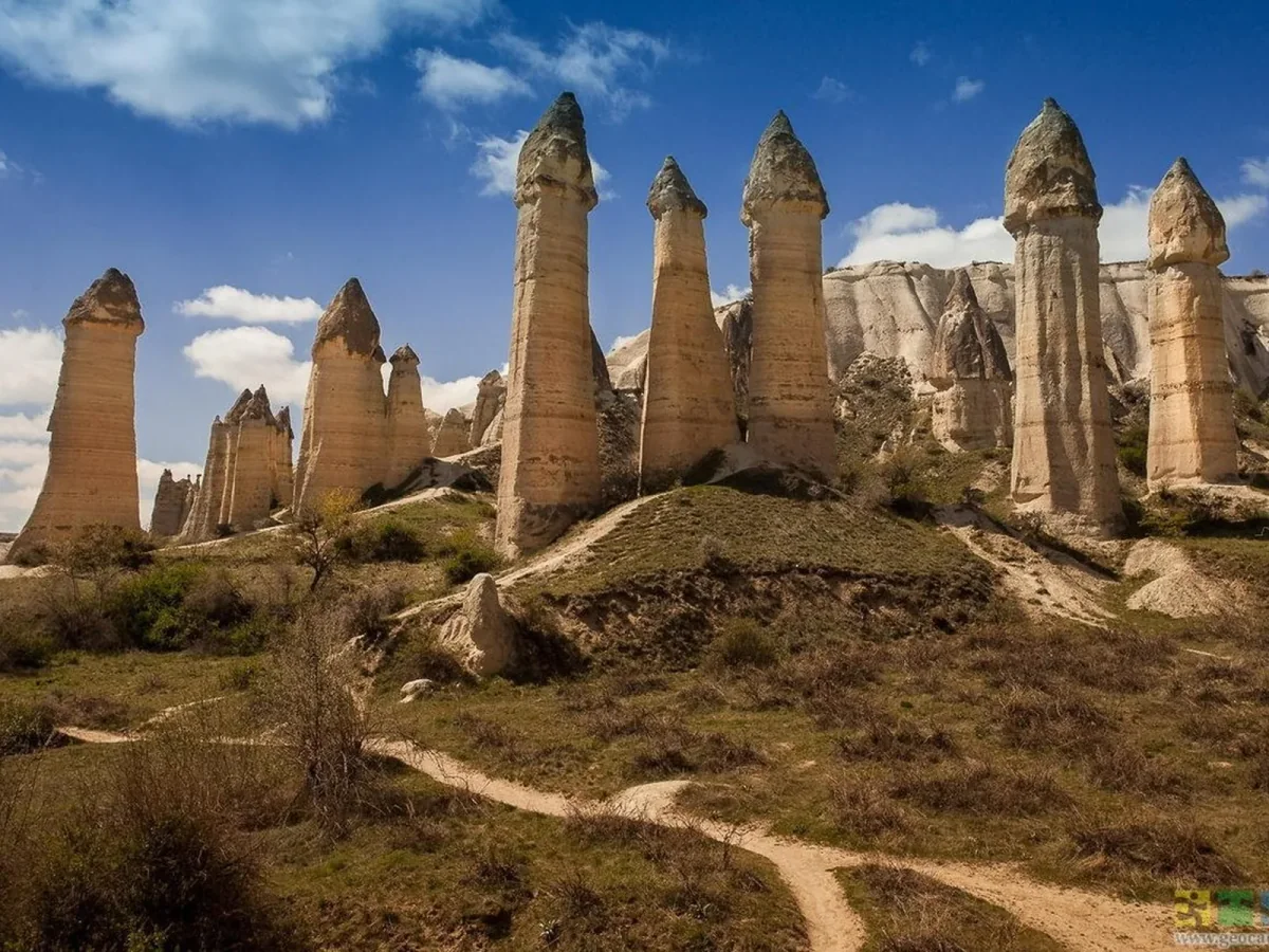 Panoramic view of Love Valley during the Cappadocia Eco Red Tour