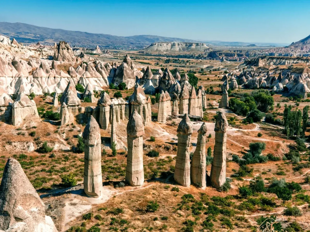 Fairy chimneys in Love Valley on the Cappadocia Eco Red Tour