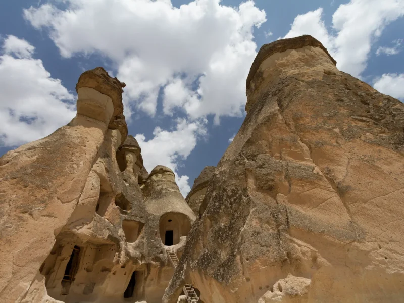 Pasabag Monks Valley fairy chimneys in Cappadocia