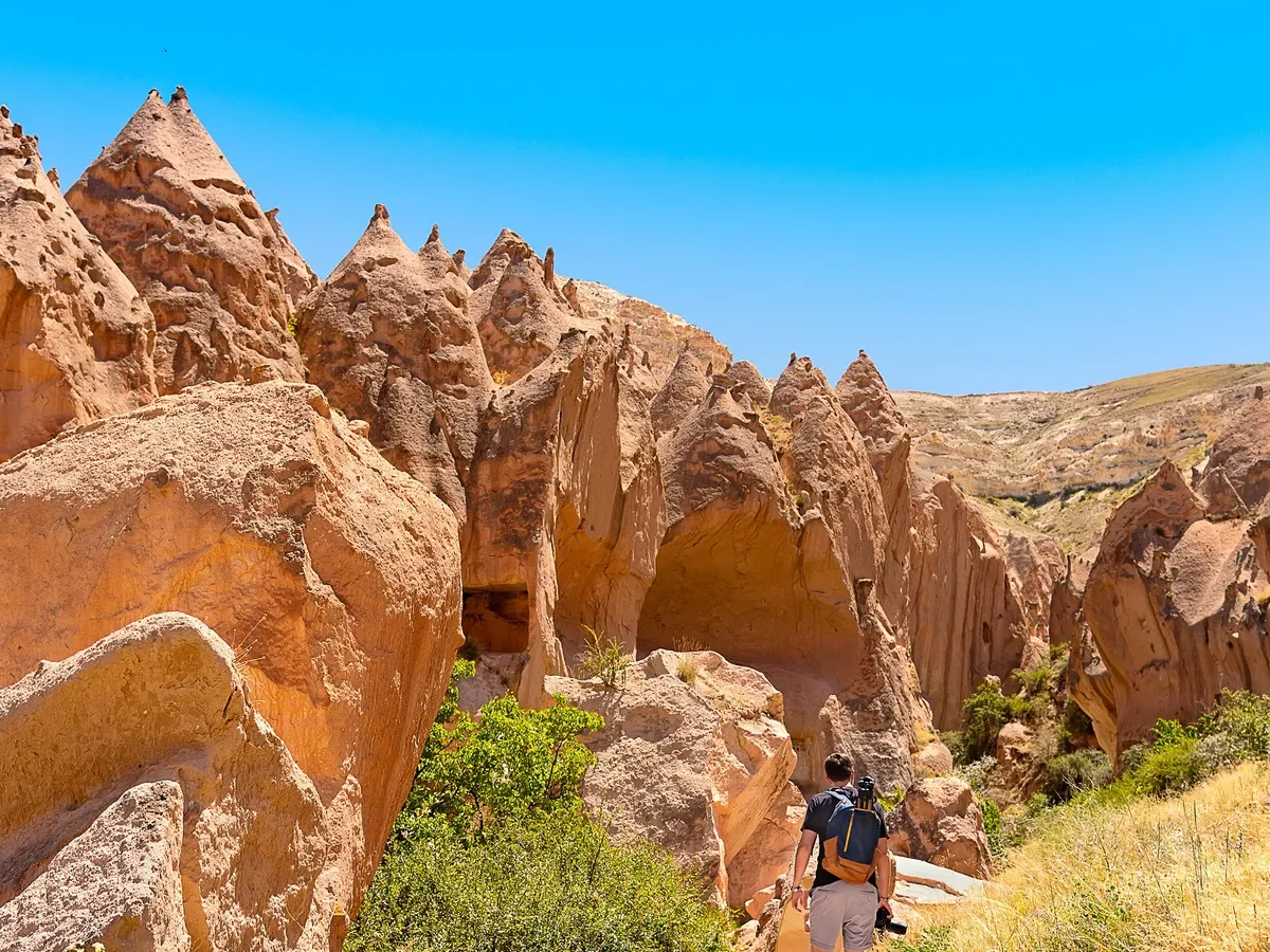 Zelve Valley landscape in Cappadocia