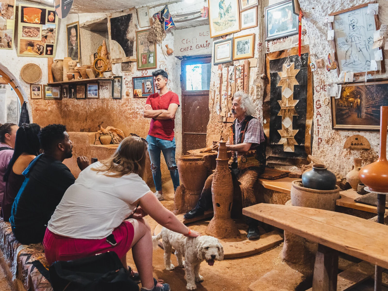 Avanos pottery demonstration on the Cappadocia North and South Express tour