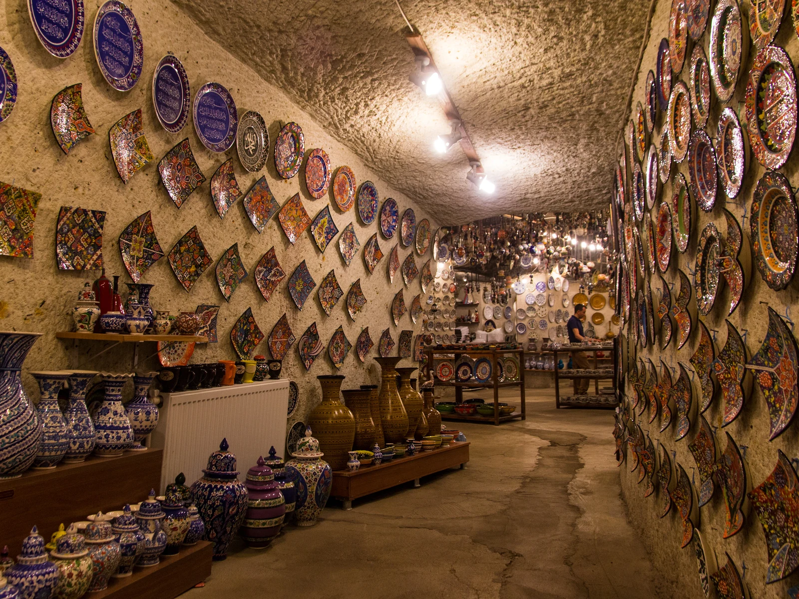 Traditional ceramic shop in Avanos on the Cappadocia Private Red Tour