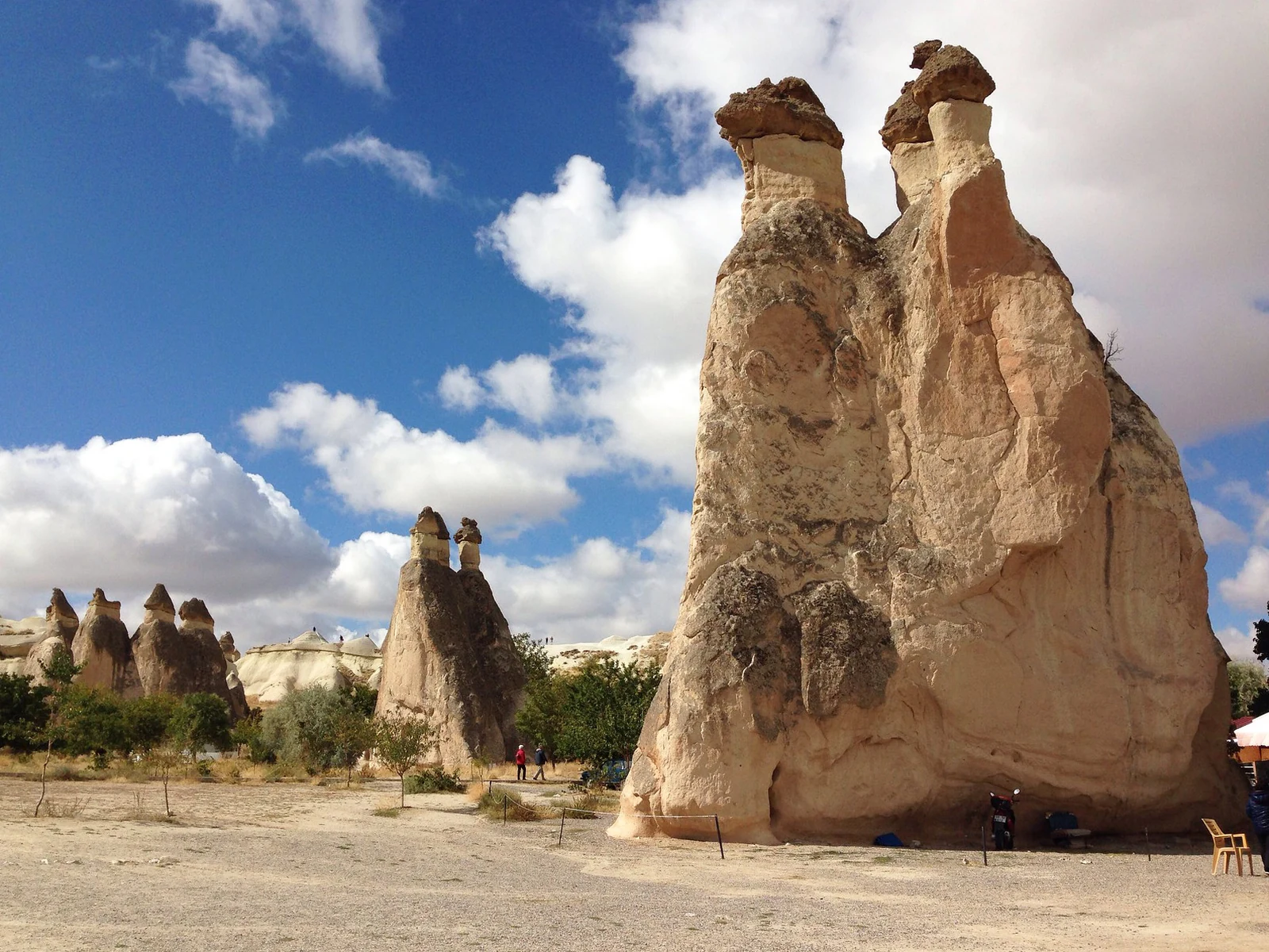 Twin fairy chimneys at Pasabag Monks Valley in Cappadocia