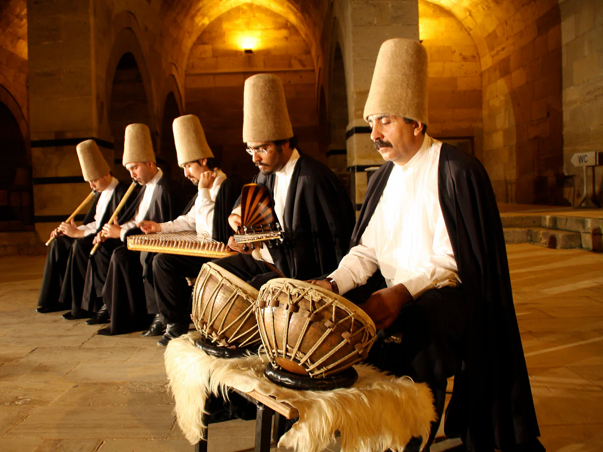 Traditional musicians performing live music during a Cappadocia Sema ceremony