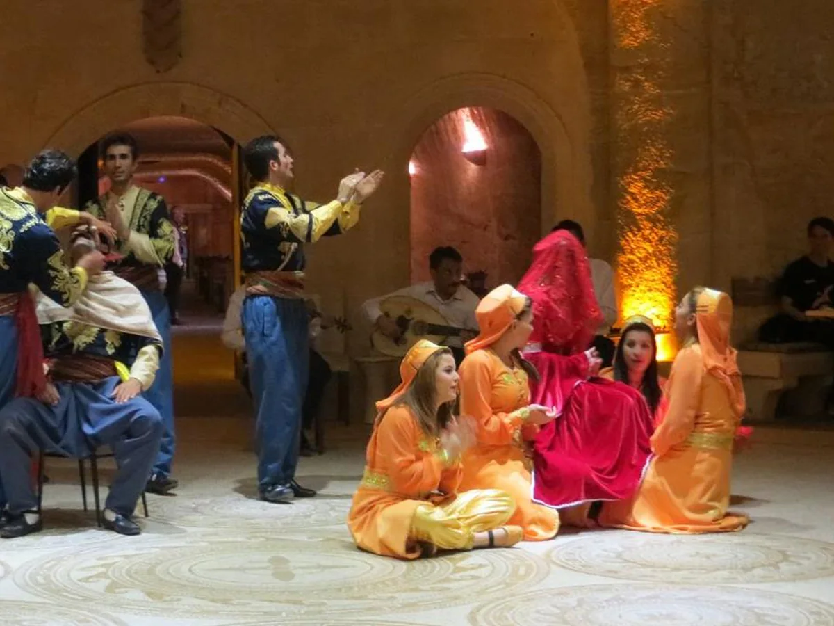 Traditional wedding ceremony scene at a Cappadocia Turkish Night Show