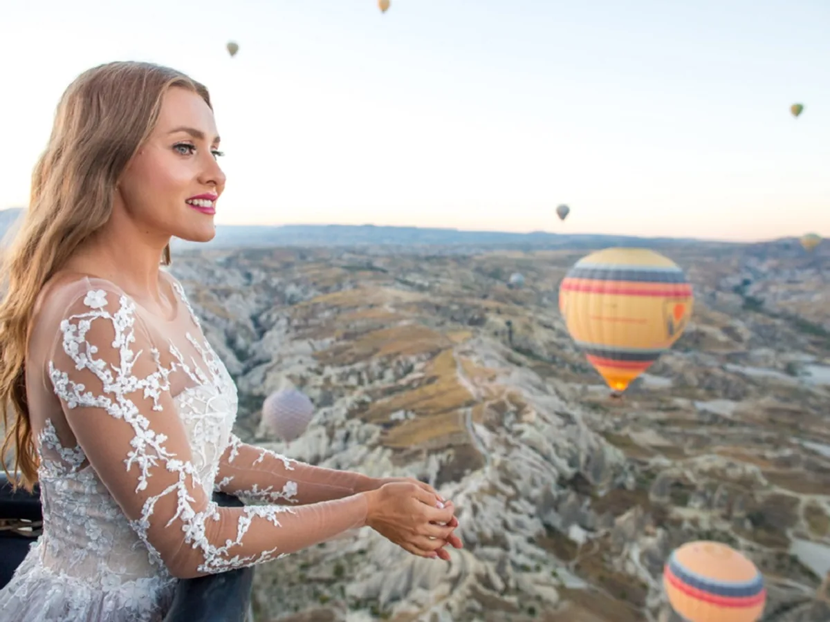Private hot air balloon wedding in Cappadocia