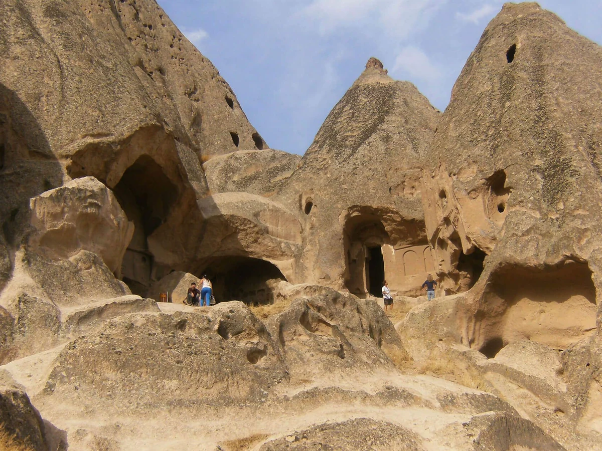 Rock churches and cave chambers at Selime Monastery during a private Cappadocia Green Tour