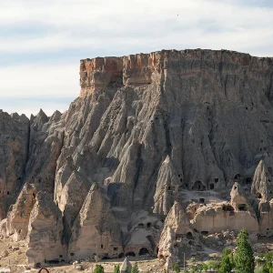 Selime Rock Monastery carved into a volcanic cliff on a private guided Cappadocia Green Tour